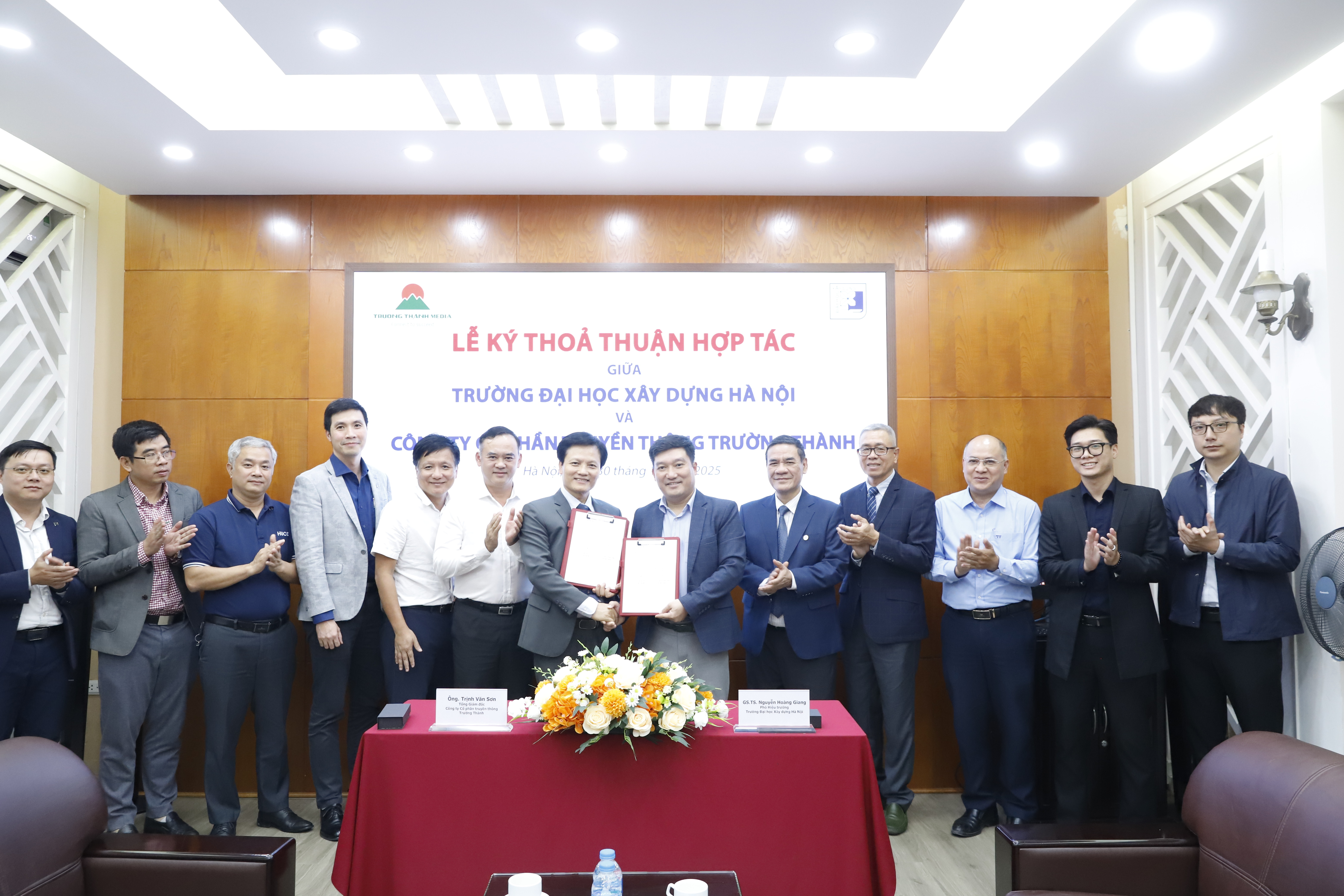 Trường Thành Media ký kết Thỏa thuận hợp tác đồng hành với trường Đại học Xây dựng Hà Nội trong phát triển lĩnh vực Sở hữu trí tuệ
