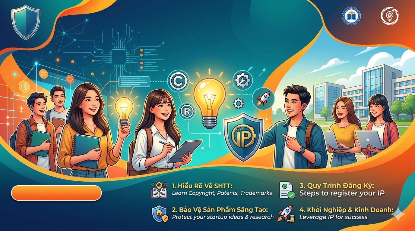 Khóa học “Kiến thức sở hữu trí tuệ và khởi nghiệp đổi mới sáng tạo”